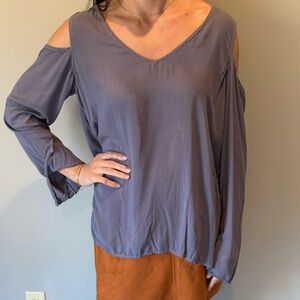Bella Dahl Lavender V-Neck Top